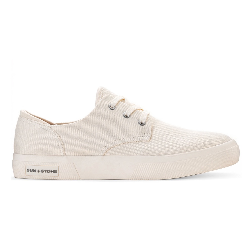 Sun + Stone Men's Kiva Off White Lace-up Core Sneakers Men's Shoes Size 10.5 M